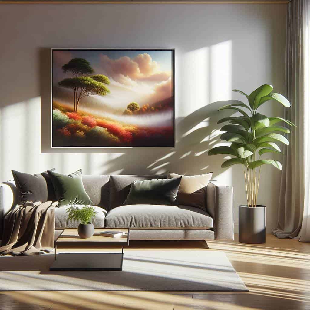 featured digital artwork display at home