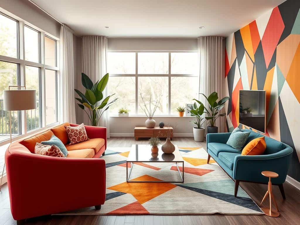 geometric designs in interior design