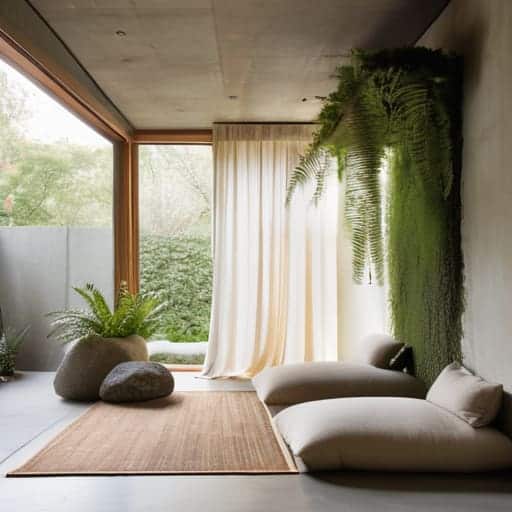 Biophilic Elements for Deep Contemplation in sanctuary.