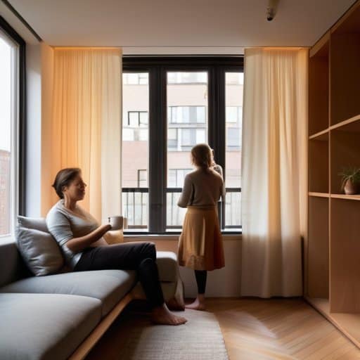 Couple smiling, Living Apart Together (LAT)