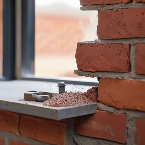 How to fit a shelf on a brick wall.
