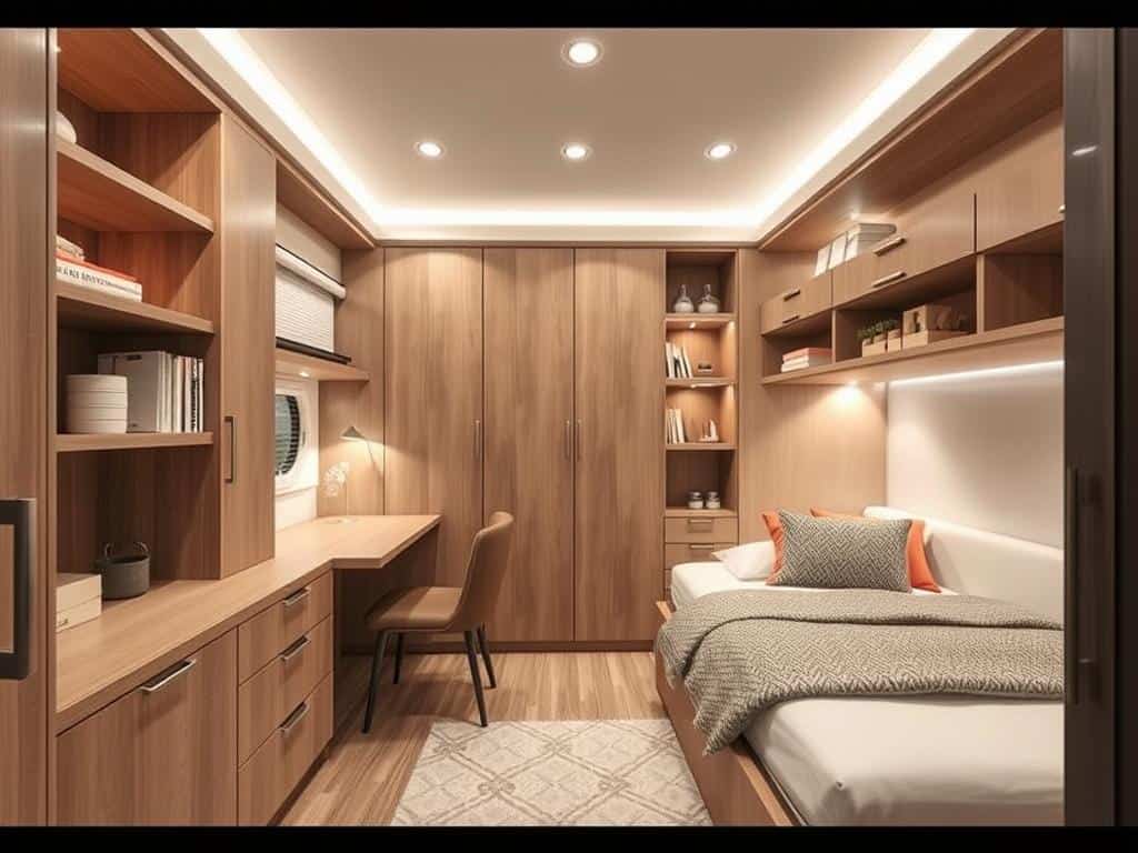 maximizing functionality with built-in furniture