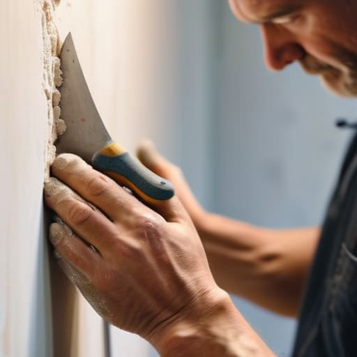 How to repair a dry wall hole.